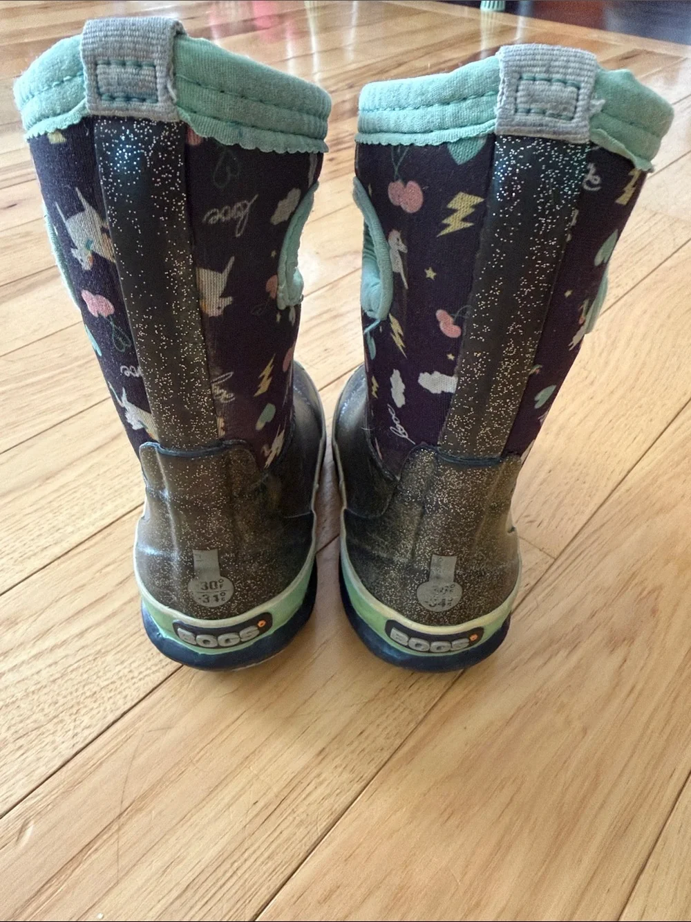 Bogs Toddler All-Weather, Waterproof Unicorn Sparkle Boots